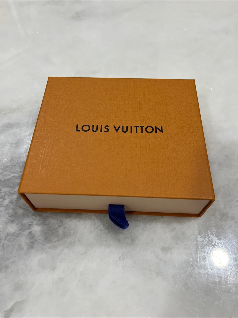 Louis Vuitton Orange Box with Blue Pull-Tab